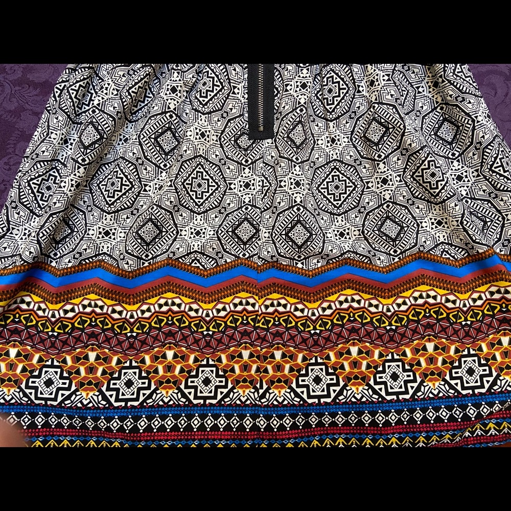 Colorful Patterned Dress - Picture 4 of 6
